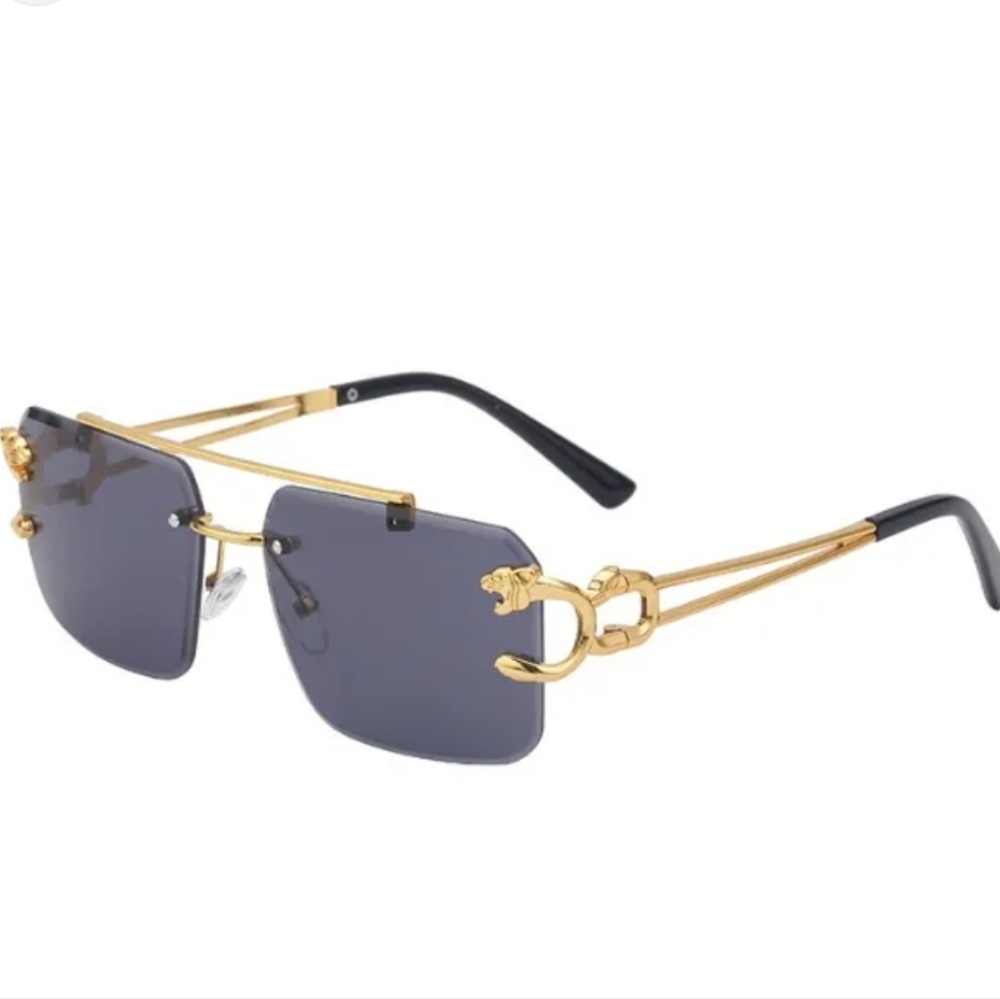Gold and Black Sunglasses
